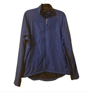 SUGO Blue and Black Cold Weather Reflective Running Jacket - Size XL